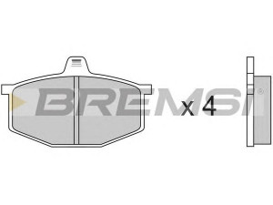 BREMSI BP2124 stabdžių trinkelių rinkinys, diskinis stabdys 
 Techninės priežiūros dalys -> Papildomas remontas
7701200734, 7701201059, 7701201159
