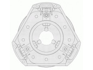 SACHS 1882 119 106 sankabos suspaudimo plokštelė
3054382 R91