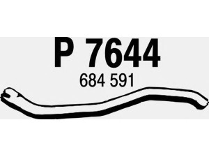 FENNO P7644 išleidimo kolektorius 
 Išmetimo sistema -> Išmetimo vamzdžiai
678587, 679283, 679961, 684591