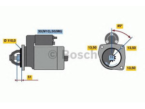 BOSCH 0 001 263 018 starteris