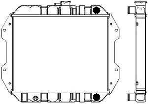 SAKURA  Automotive 1431-0204 radiatorius, variklio aušinimas