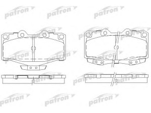 PATRON PBP797 stabdžių trinkelių rinkinys, diskinis stabdys 
 Techninės priežiūros dalys -> Papildomas remontas
04465-35260, 04465-35280, 04465-YZZ57