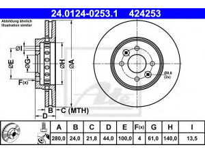 ATE 24.0124-0253.1 stabdžių diskas 
 Dviratė transporto priemonės -> Stabdžių sistema -> Stabdžių diskai / priedai
40 20 605 40R, 40 20 657 19R, 40 20 695 18R