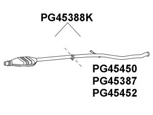 VENEPORTE PG45450 remonto vamzdis, katalizatorius
1731E4