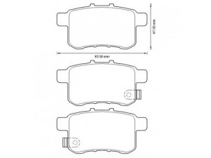 BENDIX 572626B stabdžių trinkelių rinkinys, diskinis stabdys 
 Techninės priežiūros dalys -> Papildomas remontas
43022TL1G01