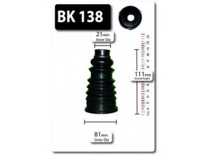 SHAFTEC BK138 gofruotoji membrana, kardaninis velenas 
 Ratų pavara -> Gofruotoji membrana