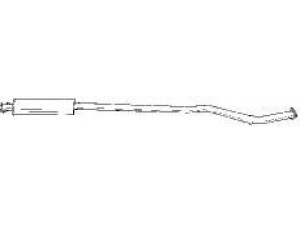 AKS DASIS SG18413 vidurinis duslintuvas 
 Išmetimo sistema -> Duslintuvas
60511502