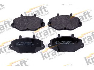 KRAFT AUTOMOTIVE 6002090 stabdžių trinkelių rinkinys, diskinis stabdys 
 Techninės priežiūros dalys -> Papildomas remontas
1074972, 5028764, 6197739, 6965580