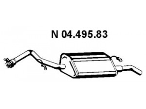 EBERSPÄCHER 04.495.83 galinis duslintuvas 
 Išmetimo sistema -> Duslintuvas
1 033 685, 1 496 885, 7 331 762