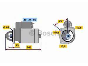 BOSCH 0 001 368 064 starteris