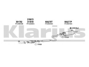 KLARIUS 570173U išmetimo sistema 
 Išmetimo sistema -> Išmetimo sistema, visa