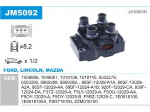 JANMOR JM5092 ritė, uždegimas 
 Kibirkšties / kaitinamasis uždegimas -> Uždegimo ritė
1008886, 1018139, 1018140, 1649067