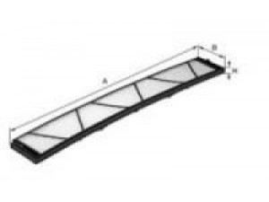 UNIFLUX FILTERS XCK115 filtras, salono oras 
 Techninės priežiūros dalys -> Techninės priežiūros intervalai
64 31 2 182 458, 64 31 9 071 935