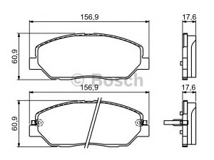 BOSCH 0 986 494 227 stabdžių trinkelių rinkinys, diskinis stabdys 
 Techninės priežiūros dalys -> Papildomas remontas
48130341A0, 581012BA10, 581012JA11