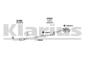 KLARIUS 820106E išmetimo sistema 
 Išmetimo sistema -> Išmetimo sistema, visa