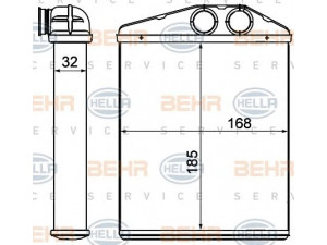 HELLA 8FH 351 000-611 šilumokaitis, salono šildymas 
 Šildymas / vėdinimas -> Šilumokaitis
16 18 260, 93 17 1801, 16 18 260