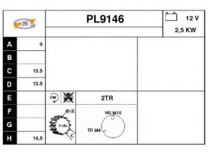 SNRA PL9146 starteris