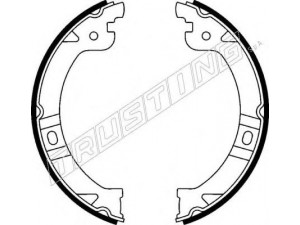 TRUSTING 023.002 stabdžių trinkelių komplektas, stovėjimo stabdis 
 Stabdžių sistema -> Rankinis stabdys
04882576, 05019802AA, 4882576, 5019802AA