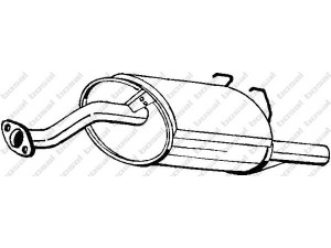 BOSAL 163-729 galinis duslintuvas 
 Išmetimo sistema -> Duslintuvas
18030-SR2-J40, 18031-SR2-506, 18307-SR2-J42