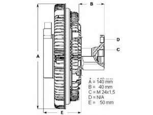 BERU LK015 sankaba, radiatoriaus ventiliatorius 
 Aušinimo sistema -> Radiatoriaus ventiliatorius
1063042, 98 VB 8A616 CA