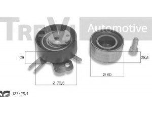 TREVI AUTOMOTIVE KD1070 paskirstymo diržo komplektas 
 Techninės priežiūros dalys -> Papildomas remontas
083172, 083171