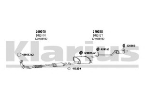 KLARIUS 270195E išmetimo sistema 
 Išmetimo sistema -> Išmetimo sistema, visa
