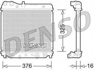 DENSO DRM40026 radiatorius, variklio aušinimas 
 Aušinimo sistema -> Radiatorius/alyvos aušintuvas -> Radiatorius/dalys
19010PWA901
