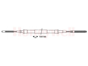 BENDIX 432041B trosas, stovėjimo stabdys 
 Stabdžių sistema -> Valdymo svirtys/trosai
191609721E, 191609721E