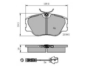 NATIONAL NP2680 stabdžių trinkelių rinkinys, diskinis stabdys 
 Techninės priežiūros dalys -> Papildomas remontas
0004200720, 0004209920, 0014200720