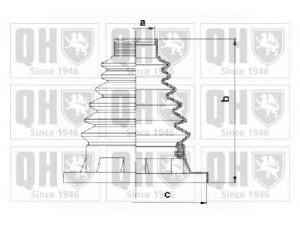 QUINTON HAZELL QJB1116 gofruotoji membrana, kardaninis velenas 
 Ratų pavara -> Gofruotoji membrana
7M0 598 201