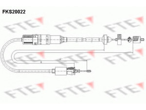 FTE FKS20022 sankabos trosas 
 Dviratė transporto priemonės -> Kabeliai ir tachometro velenaai -> Sankabos trosas
77 00 413 206, 77 00 840 014, 77 00 847 976