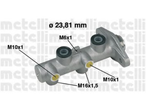 METELLI 05-0349 pagrindinis cilindras, stabdžiai 
 Stabdžių sistema -> Pagrindinis stabdžių cilindras
58510-17000