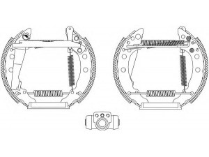 HELLA 8DB 355 003-711 stabdžių trinkelių komplektas 
 Techninės priežiūros dalys -> Papildomas remontas
171609525A, 171609526A, 171609527F