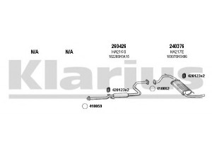 KLARIUS 420111E išmetimo sistema 
 Išmetimo sistema -> Išmetimo sistema, visa