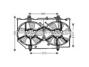 AVA QUALITY COOLING DN7513 ventiliatorius, radiatoriaus 
 Aušinimo sistema -> Oro aušinimas
214818H303, 214818H310, 214838H310