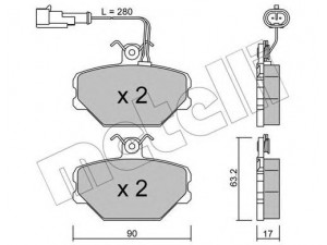METELLI 22-0059-2 stabdžių trinkelių rinkinys, diskinis stabdys
FS063576, 46602617