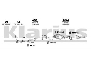 KLARIUS 931358E išmetimo sistema 
 Išmetimo sistema -> Išmetimo sistema, visa