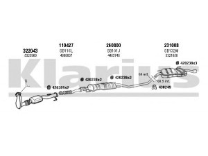 KLARIUS 750176E išmetimo sistema 
 Išmetimo sistema -> Išmetimo sistema, visa