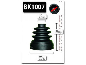 SHAFTEC BK1007 gofruotoji membrana, kardaninis velenas 
 Ratų pavara -> Gofruotoji membrana