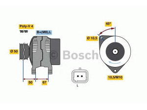 BOSCH 0 986 080 720 kintamosios srovės generatorius 
 Elektros įranga -> Kint. sr. generatorius/dalys -> Kintamosios srovės generatorius
23100-AX62B