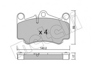 METELLI 22-0893-0 stabdžių trinkelių rinkinys, diskinis stabdys 
 Techninės priežiūros dalys -> Papildomas remontas
99635194091, 99635194910, 99635194911