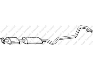 BOSAL 288-389 vidurinis duslintuvas 
 Išmetimo sistema -> Duslintuvas
20300-BM700, 20300-BM700KE, 20300-BN810