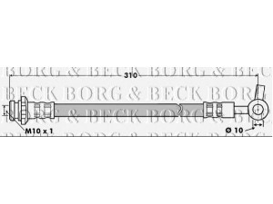 BORG & BECK BBH7509 stabdžių žarnelė 
 Stabdžių sistema -> Stabdžių žarnelės
46210VB017