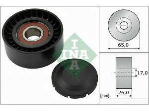 INA 532 0557 10 kreipiantysis skriemulys, V formos rumbuotas diržas 
 Diržinė pavara -> V formos rumbuotas diržas/komplektas -> Laisvasis/kreipiamasis skriemulys
059 903 341 G, 059 903 341 H, 955 102 119 20