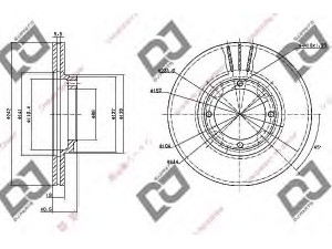 DJ PARTS BD1079 stabdžių diskas 
 Dviratė transporto priemonės -> Stabdžių sistema -> Stabdžių diskai / priedai
51712-21350, 51712-21B00, 51712-24100