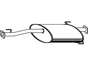 FENNO P6987 vidurinis duslintuvas 
 Išmetimo sistema -> Duslintuvas
17420-30040, 17420-30041