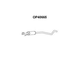 VENEPORTE OP40665 priekinis duslintuvas 
 Išmetimo sistema -> Duslintuvas
5852300, 5852699, 5852300, 5852699