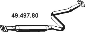 EBERSPÄCHER 49.497.80 vidurinis duslintuvas 
 Išmetimo sistema -> Duslintuvas
FP28-40-300A, FS90-40-300A