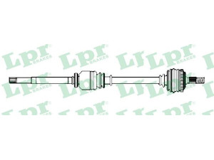 LPR DS52402 kardaninis velenas 
 Ratų pavara -> Kardaninis velenas
8200169285, 8200169285