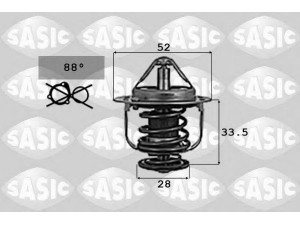 SASIC 9000715 termostatas, aušinimo skystis 
 Aušinimo sistema -> Termostatas/tarpiklis -> Thermostat
19301PHM305